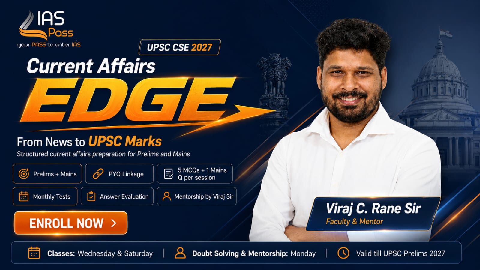 UPSC Current Affairs Course for CSE 2027